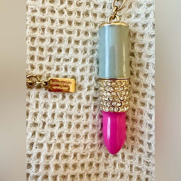 Kate Spade Kiss & Makeup Lipstick Pendant Necklace - Picture 2 of 3